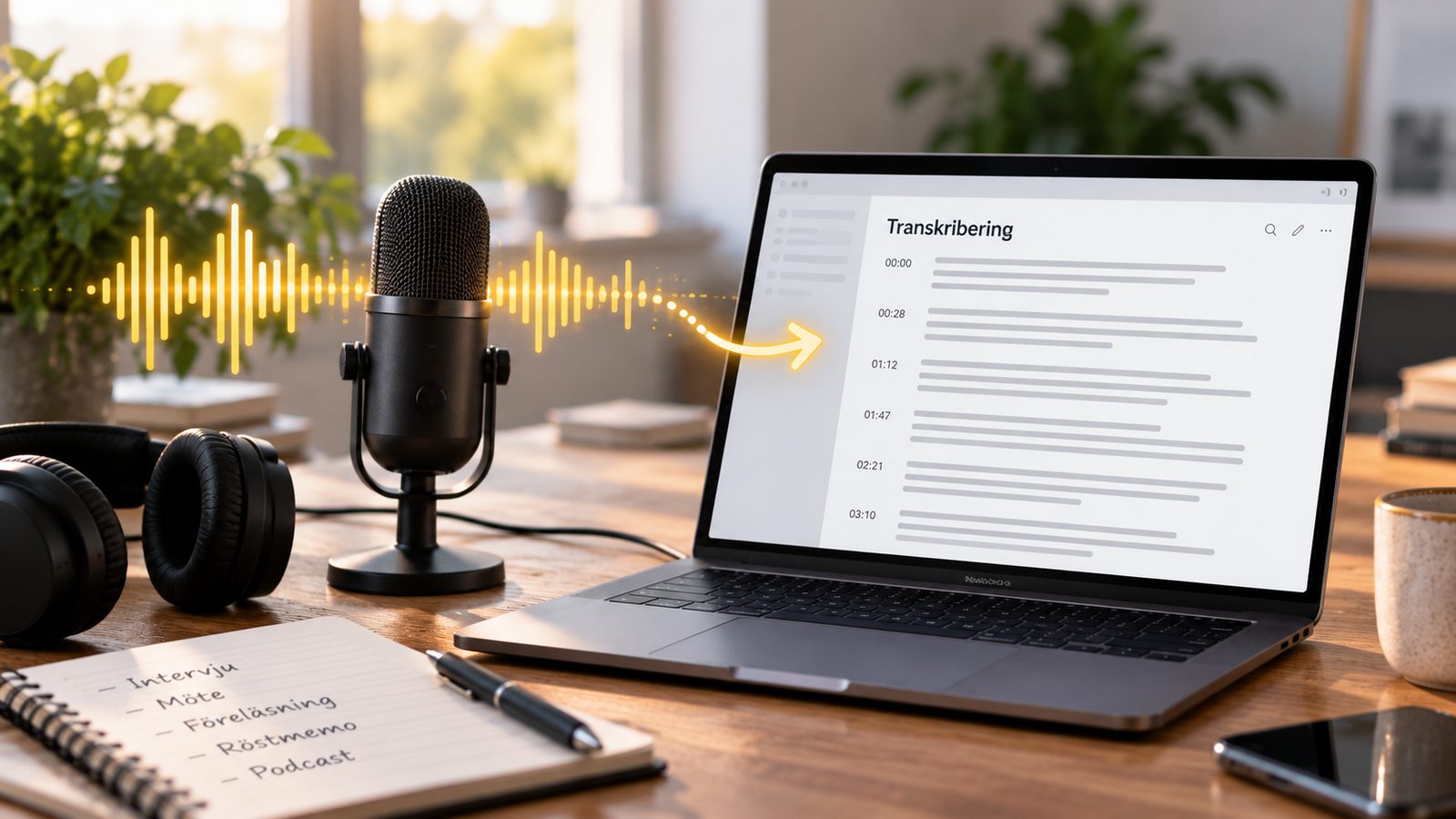 Transkribering & tal-till-text